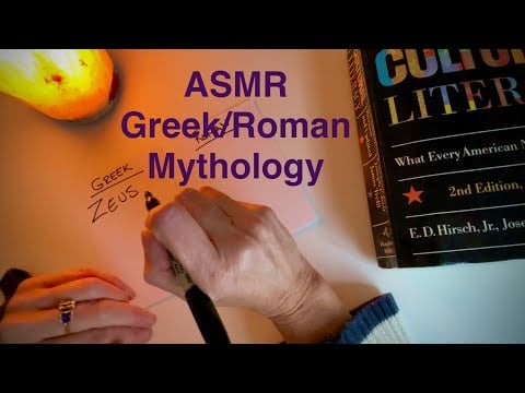 Soft Spoken ASMR: Casual Chat About Greek and Roman Mythology with Page Turning and Facts