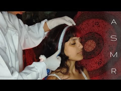 ASMR Real Person | Mapeando e Analisando o Couro Cabeludo da Marjorye 