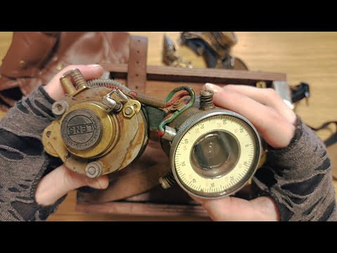 АСМР ⚙ Стимпанк атрибутика, Трейсинг, Близкий Шепот ~ ASMR ⚙ Steampunk, Tracing, Close Whisper