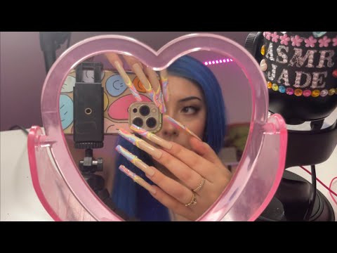 ASMR camera / iphone tapping (looped) 💖 ~with EXTRA LONG NAILS~ | No Talking + lofi