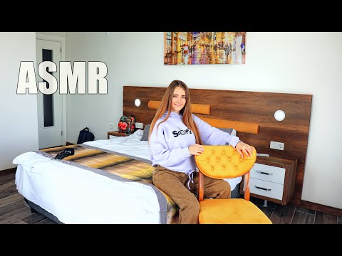 ASMR ROOM Tour Tapping Hotel ROOM | АСМР Триггеры в НОМЕРЕ ОТЕЛЯ 100% Мурашки