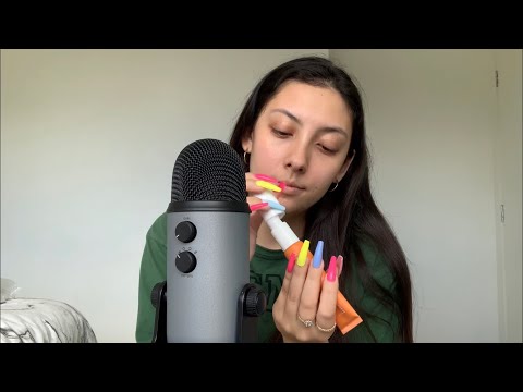 ASMR Basic Tapping with Long Nails | Whispered