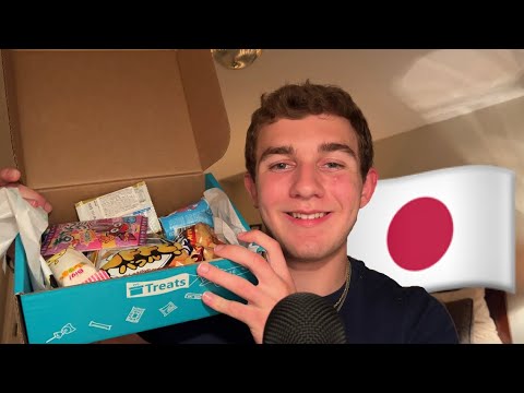 ASMR American tries popular Japanese candy