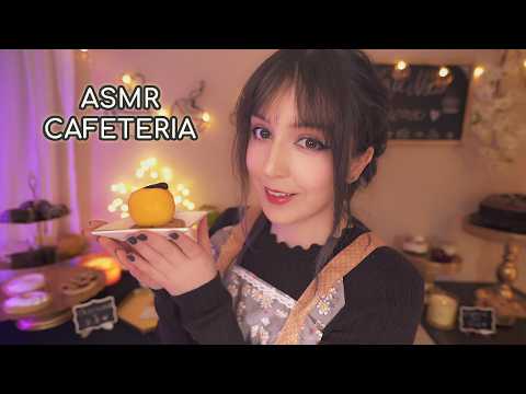⭐ASMR Cafetería Relajante 🌧️☕Lluvia, Taro Latte, Sandwich, Postre y Té | Atención Personal
