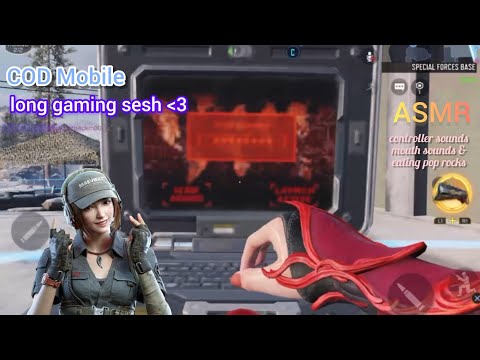 ASMR Gaming | COD Mobile | 63 Kills & Nuke | eating pop rocks + Controller & Mouth Sounds