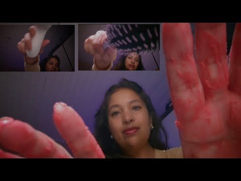 ASMR Massagem nas suas costas travadas, percussões, quiropraxia, coceira agressiva no couro cabeludo