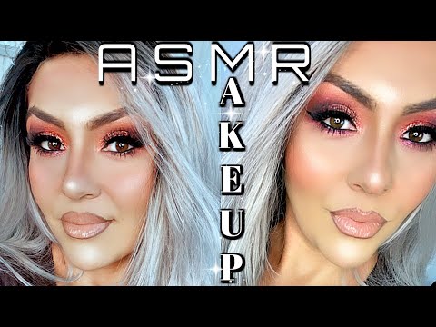 ASMR (GRWM Doing My Makeup) Whisper Chewing Gum