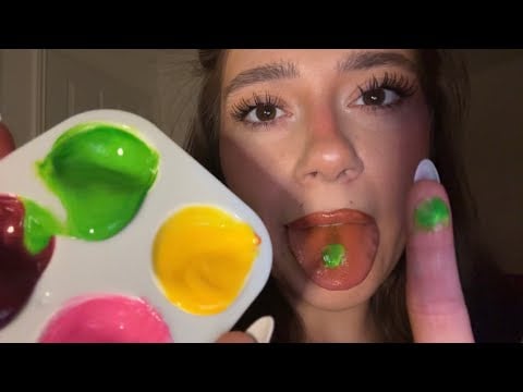 ASMR Spit Painting You With Edible Spit Paint 