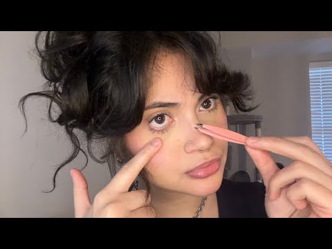 ASMR | Sleepiest Eye Cleaning + Breathy Mouth Sounds 👁️ (visual heavy)