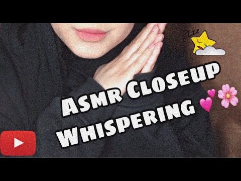 Asmr CloseUp Whispering ⭐️💕/ قراءة اذكار المساء "تغلب على الارق"