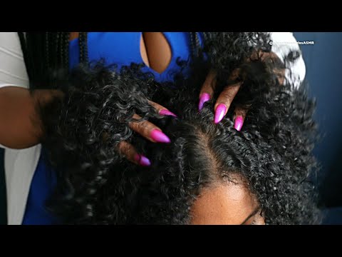 ASMR VIGOROUS Head Massage | Scalp Scratch |  Hair Play to Help You Sleep