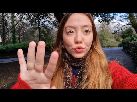 ASMR vlog Irlanda 🇮🇪 sons de boca, tapping, natureza (parque, castelo, cachoeira etc)