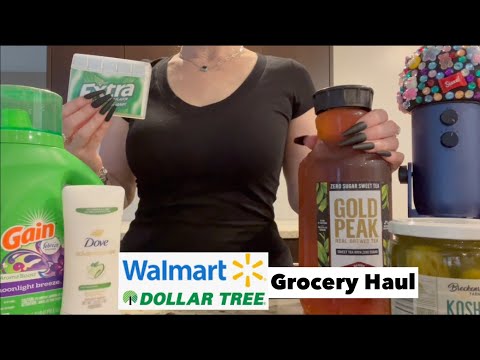 ASMR Gum Chewing Grocery Haul | Whispered