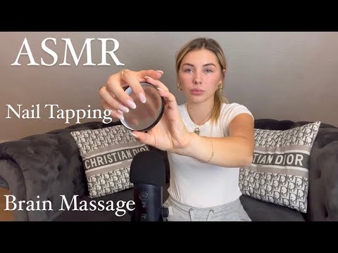 ASMR | 5 min BRAIN MASSAGE 💆🏼‍♀️ & 5 min NAIL TAPPING 💅🏼 Scratching and Pumping my Mic [GERMAN]