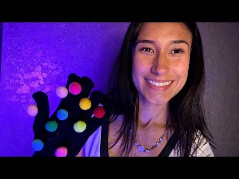 ASMR 💜 Sons Satisfatórios com Luva Colorida 🤫✨
