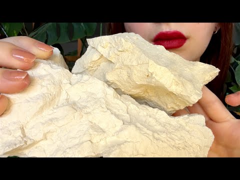 МОЛОЧНАЯ орская глина🥛Рыхлый звонкий хруст | Molochnaya orsk clay ASMR