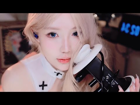 ASMR 꾹꾹 눌러 지압해 주는 시원한 오일 귀 마사지 | ealing Facial Therapy🌿 A for Headache Relief