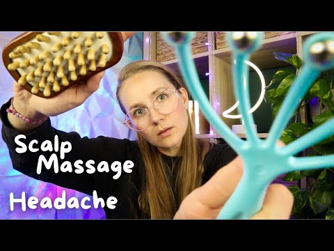 ASMR Realistic Scalp Massage for Headaches (+ Layered Sounds) 💆