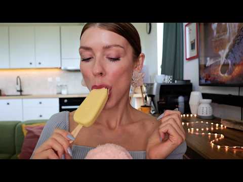How to Eat a White Magnum Ice Cream in Under 9 Minutes 🍦 | #ASMR