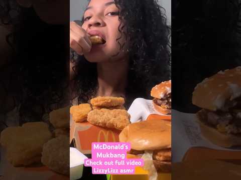McDonald’s mukbang #asmrshorts #asmreating