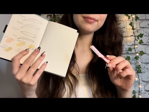 ASMR - Microblading your Eyebrows for Sleep 🧖‍♀️💤 (layered sounds + soft whispers)