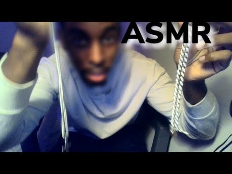 ASMR Jewlery sounds and talking close to the mic