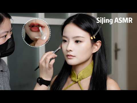 ASMR🏮CNY Glam💋Oriental Vintage Red Lip Look✨