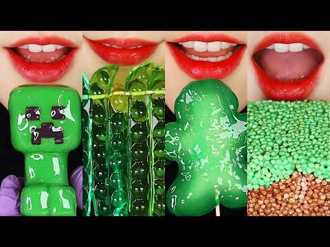 1HOUR EMOJI EATING ASMR FOR SLEEP, MINECRAFT FOOD, SQUID GAME FOOD, WAX CANDY MUKBANG ASMR 🍇