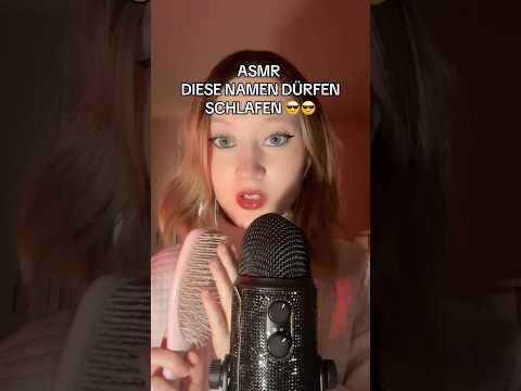 Diese Namen dürfen schlafen 🥰 #mouthwhisper #tingles #roleplay #visualtingle #asmr