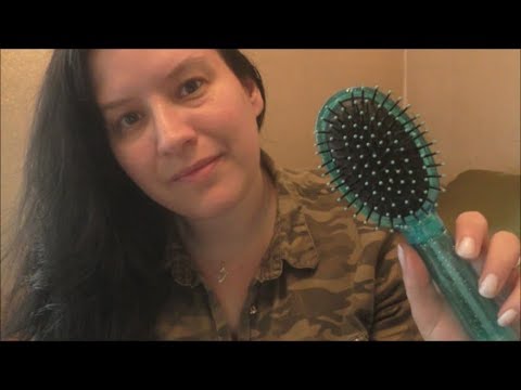 Asmr Brushing my hair .. Tapping / Brushing Camera - Relaxing Tingles -