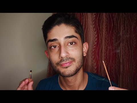 ASMR Indian Spiritual Healing ❤️ Smoke, Chanting 🕉️ Brushing Sounds 🖌️