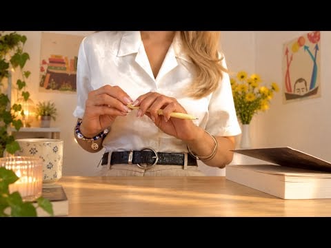 ASMR library/book store check out ❤️