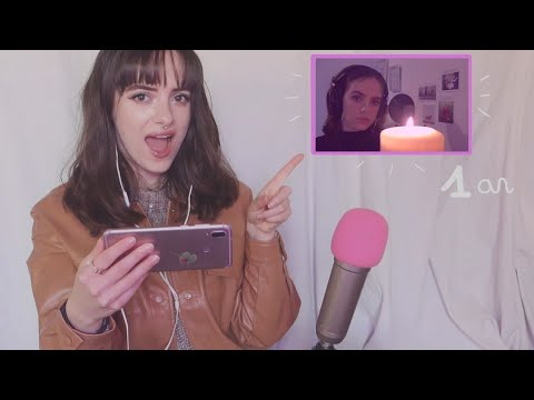 ASMR FR | Je réagis à ma première vidéo asmr ! 🎂 (1 AN DE LA CHAÎNE) 🎊