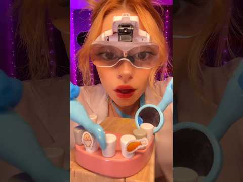 ASMR CHEZ LA DENTISTE 😱🦷🪥 #asmr #shorts #asmrfrancais