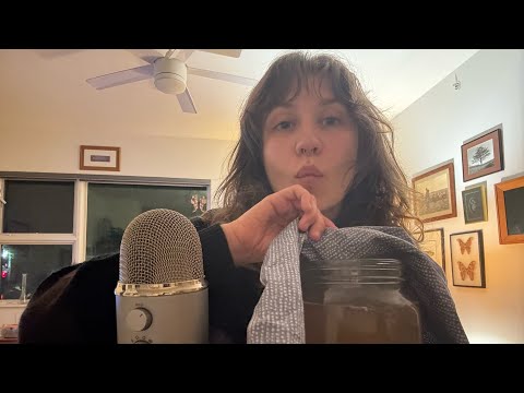 asmr checking up on my kombucha 