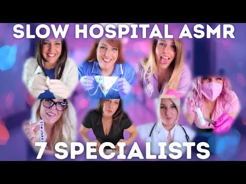 SLOW ASMR Medical Sleep | Paramedic & 6 Specialists - Cranial Nerve, Surgeon, Dental, Eye & Massage