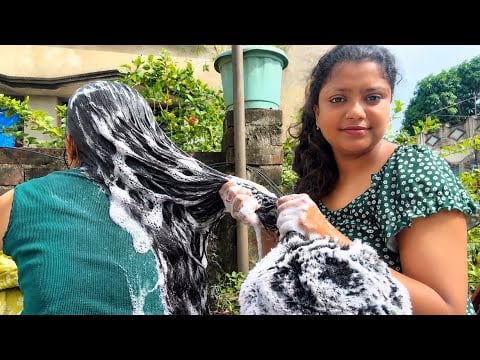 ASMR Doing My Sister Relaxing | Haircut And Shampoo Wash | 💇🏻‍♀️