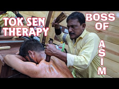 Tok sen massage therapy with full action | Thailand spacial tok sen by uttam barber