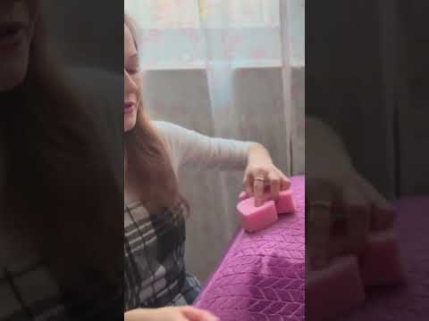 ASMR SOFT Full Body Sponge Massage for Relaxation #asmr #asmrfullbodymassage