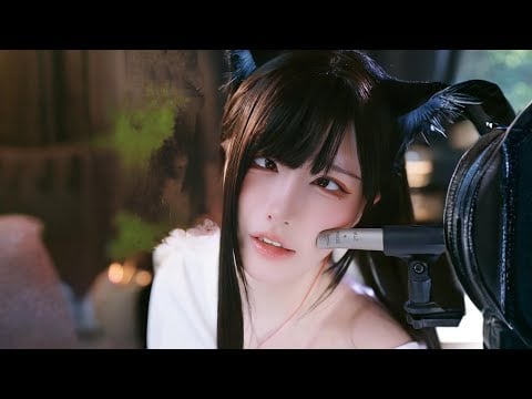 ASMR relax shop I   猫耳娘 口腔声音 搓麦 耳语🧡❤️