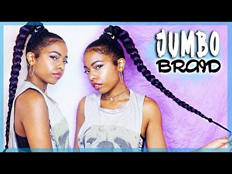 EASY JUMBO BRAID PONYTAIL⎜Tutorial ♥