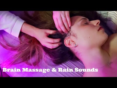 ASMR Relaxing Brain massage | Fast and slow | Scalp rubbing and tools  - No Talking
