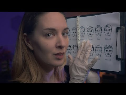 ASMR Close Face Exam for Sleep ✨ Soft Spoken Bilingual | Measurements, Penlight & Relaxing Care