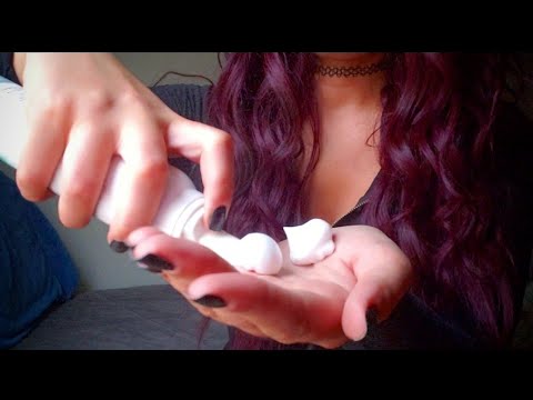 ASMR Mousse/ Foam Sounds with Some Mouth Sounds