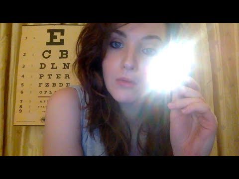 ASMR eye test with Dr Violet roleplay