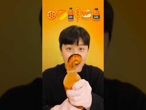랜덤 주황음식 먹방🥕🍔 #shorts