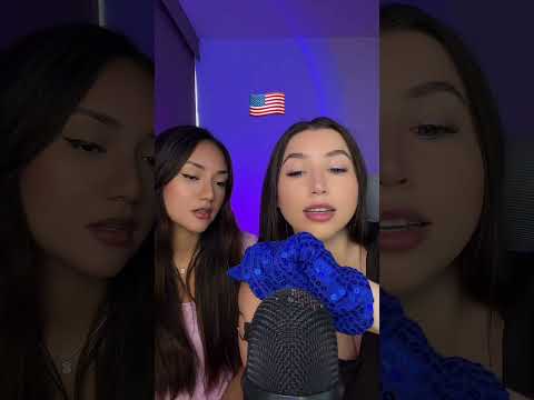 ASMR BATTLE, who won? 👀 #tingles #asmr #asmrduo #shorts