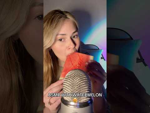 ASMR eating watermelon😍 #watermelon #asmr #mukbang #eating #fyp #shorts #asmrvideo #relax #foryou