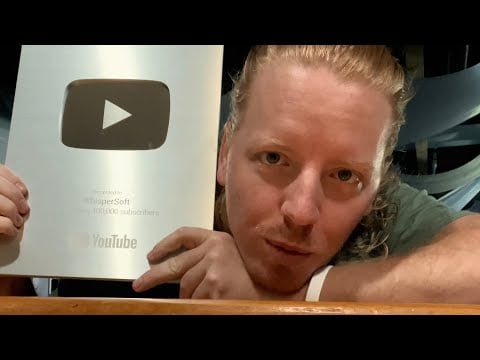 ASMR Unboxing 100k Play Button | And the Journey To Get There ￼
