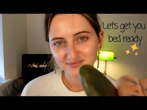 getting you ready for bed ASMR 🌙 cosy personal attention